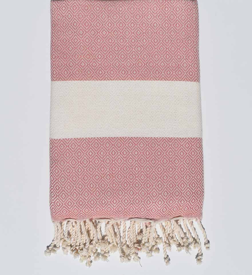Fouta Diamant vieux rose Fouta Tunisia - 1