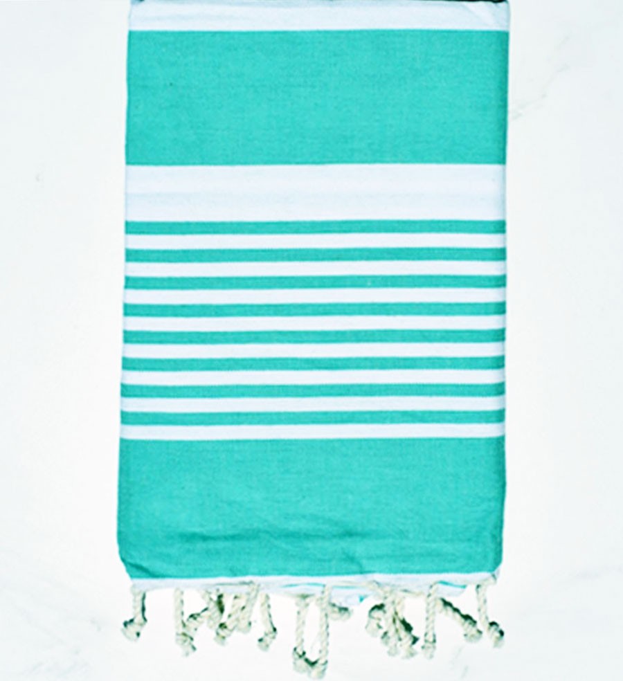 Fouta arthur vert turquoise Fouta Tunisia - 1