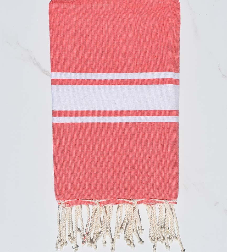 Fouta plate incarnat Fouta Tunisia - 1