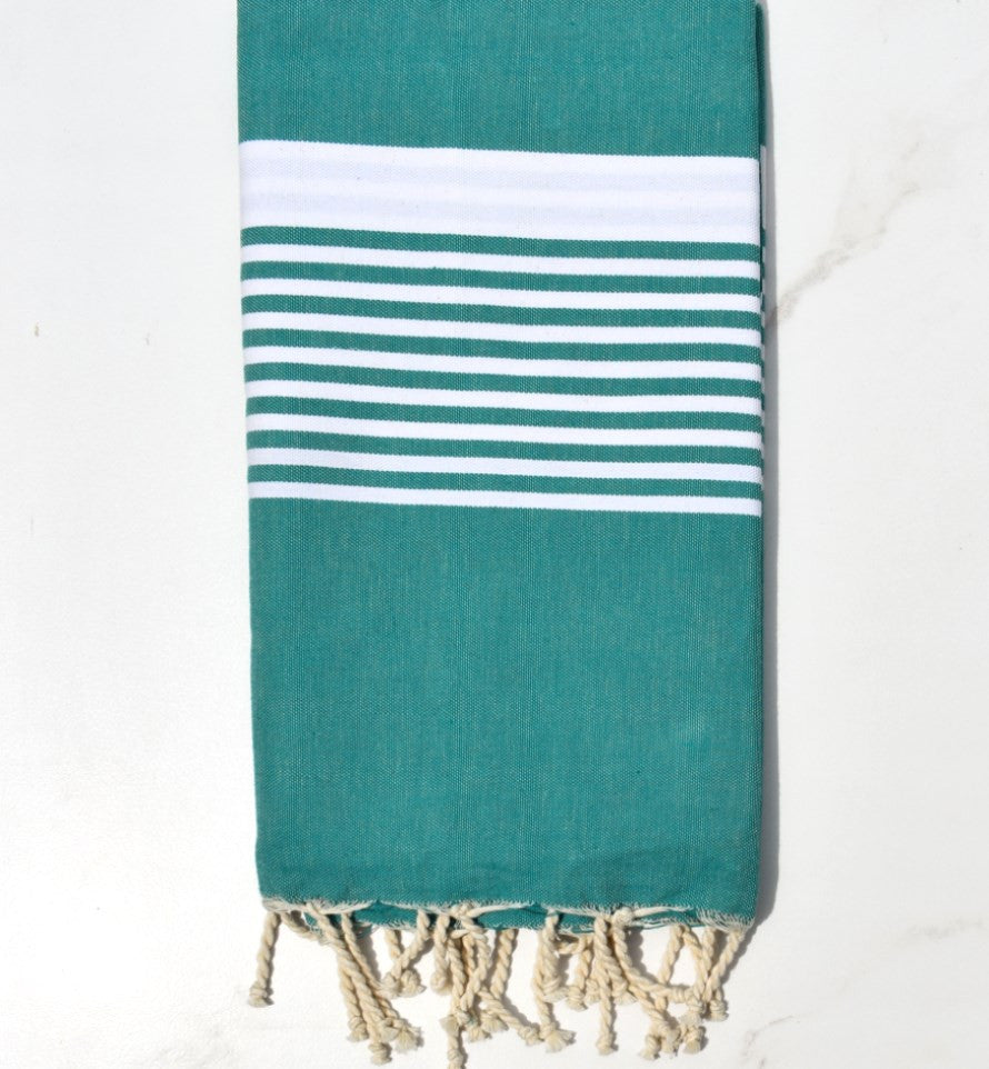 Fouta arthur vert sarcelle Fouta Tunisia - 1