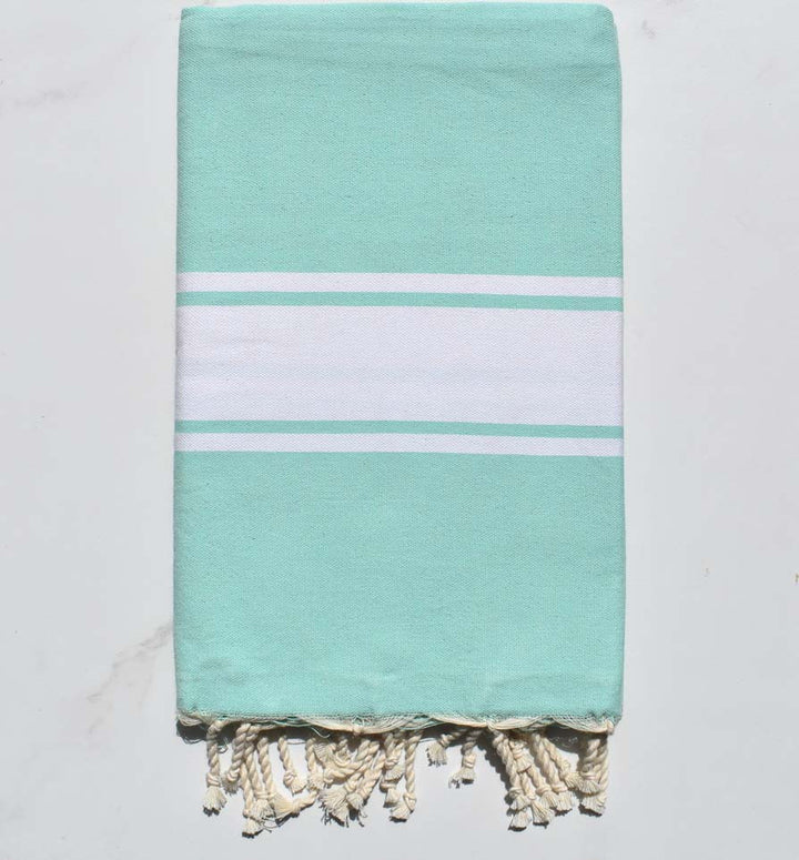 Fouta Plate vert d'eau Fouta Tunisia - 2
