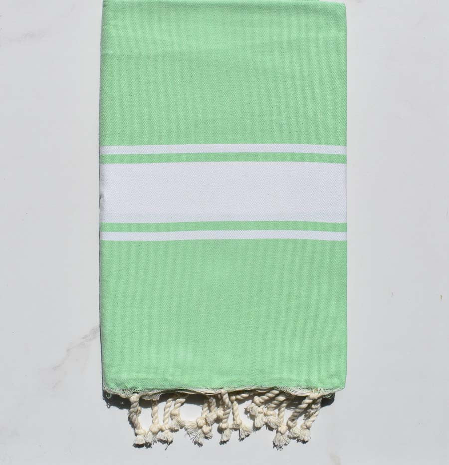 Fouta plate vert jade Fouta Tunisia - 1