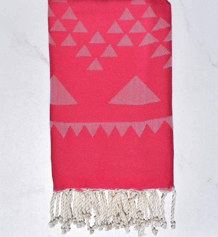 Fouta bohémian rose incarnadin Fouta Tunisia - 1