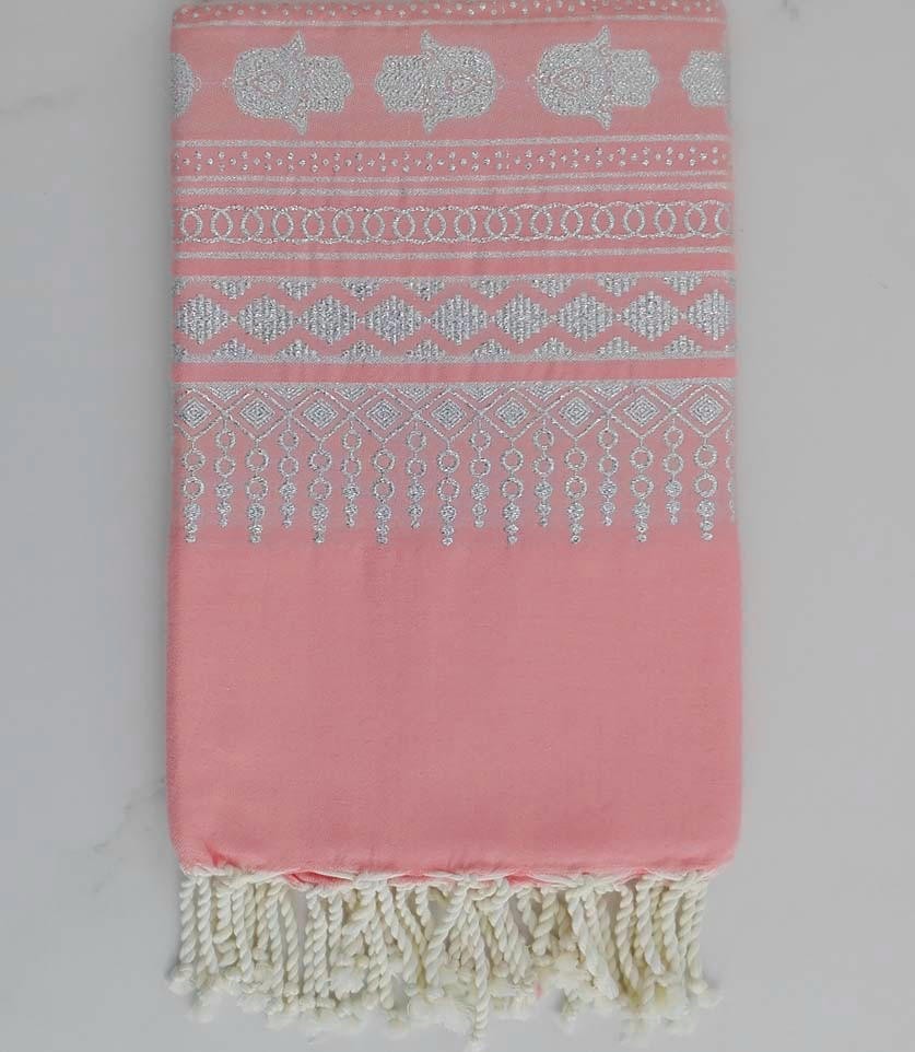 FOUTA KHOMSA rose capucine 