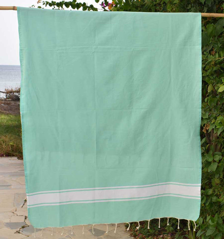 Fouta Plate vert d'eau Fouta Tunisia - 3