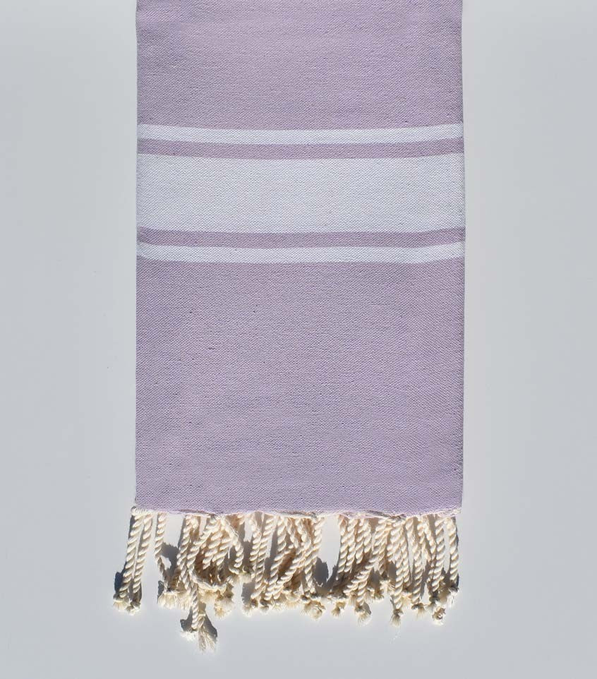 Fouta en Coton Recyclé parme clair Fouta Tunisia - 1
