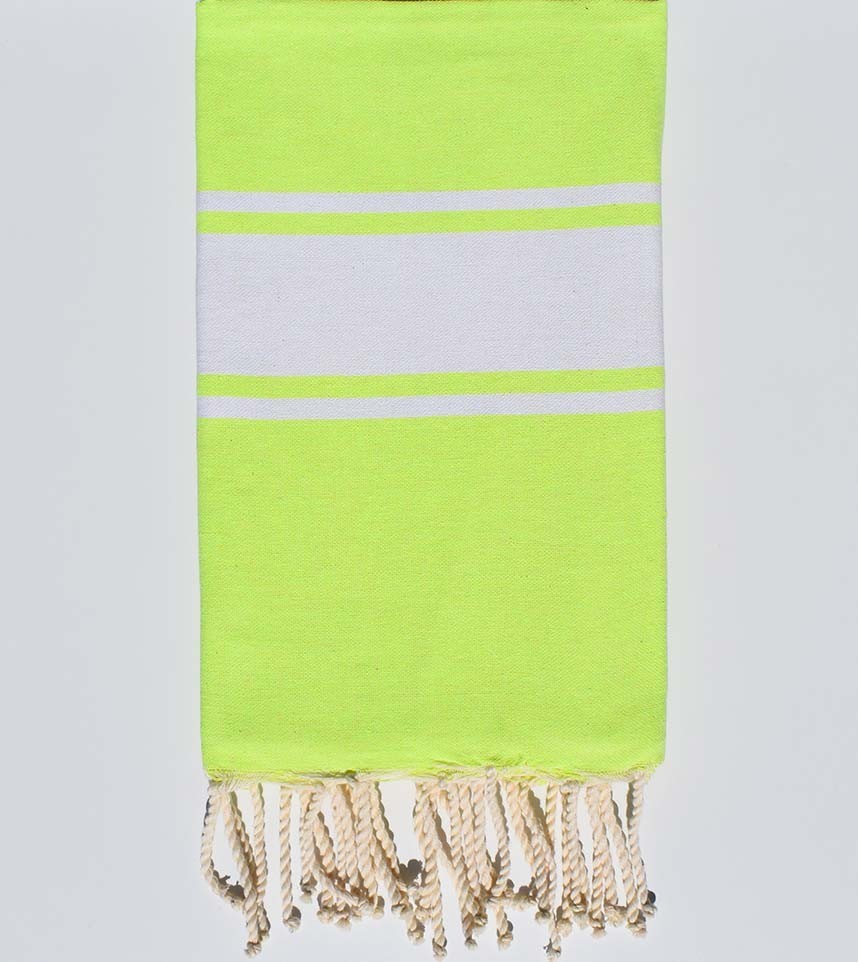 Fouta classique vert fluo Fouta Tunisia - 1