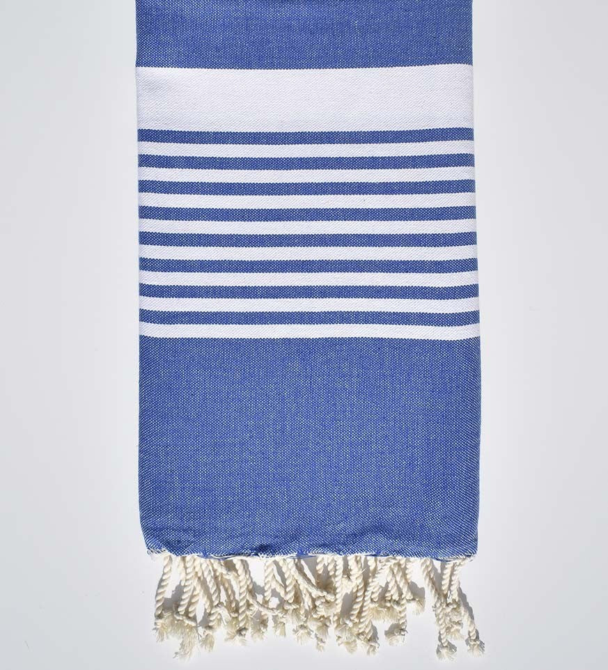 Fouta arthur en Coton Recyclé bleu Fouta Tunisia - 4