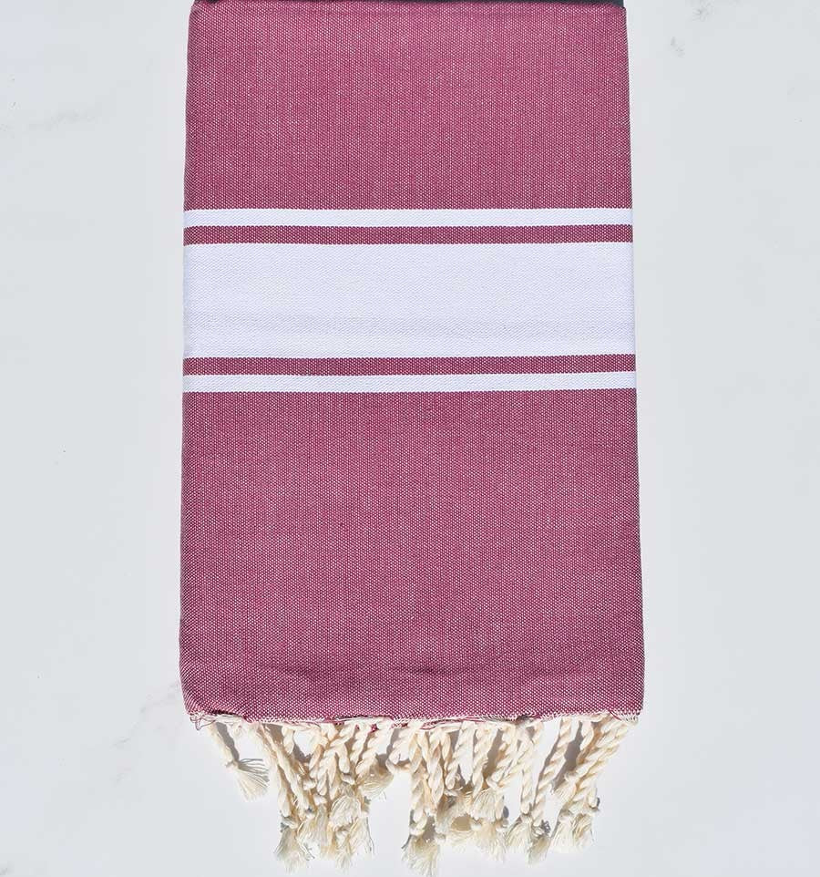 Fouta Plate magenta foncé  - 1