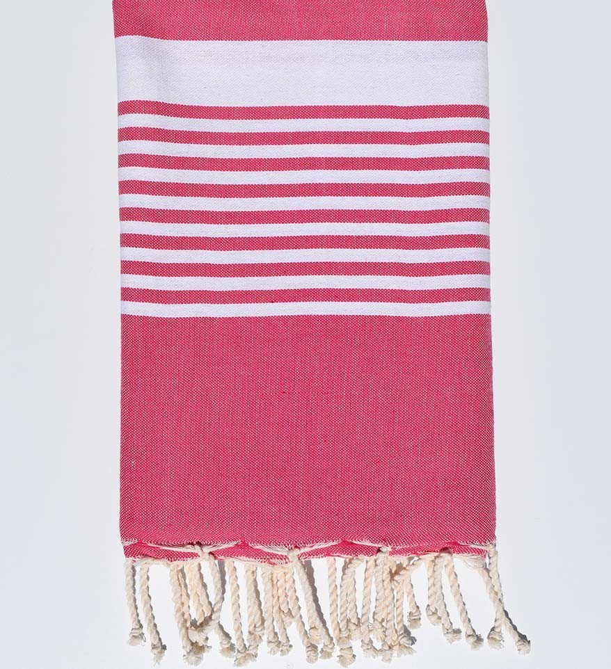 Fouta arthur en Coton Recyclé rose fuchsia Fouta Tunisia - 3