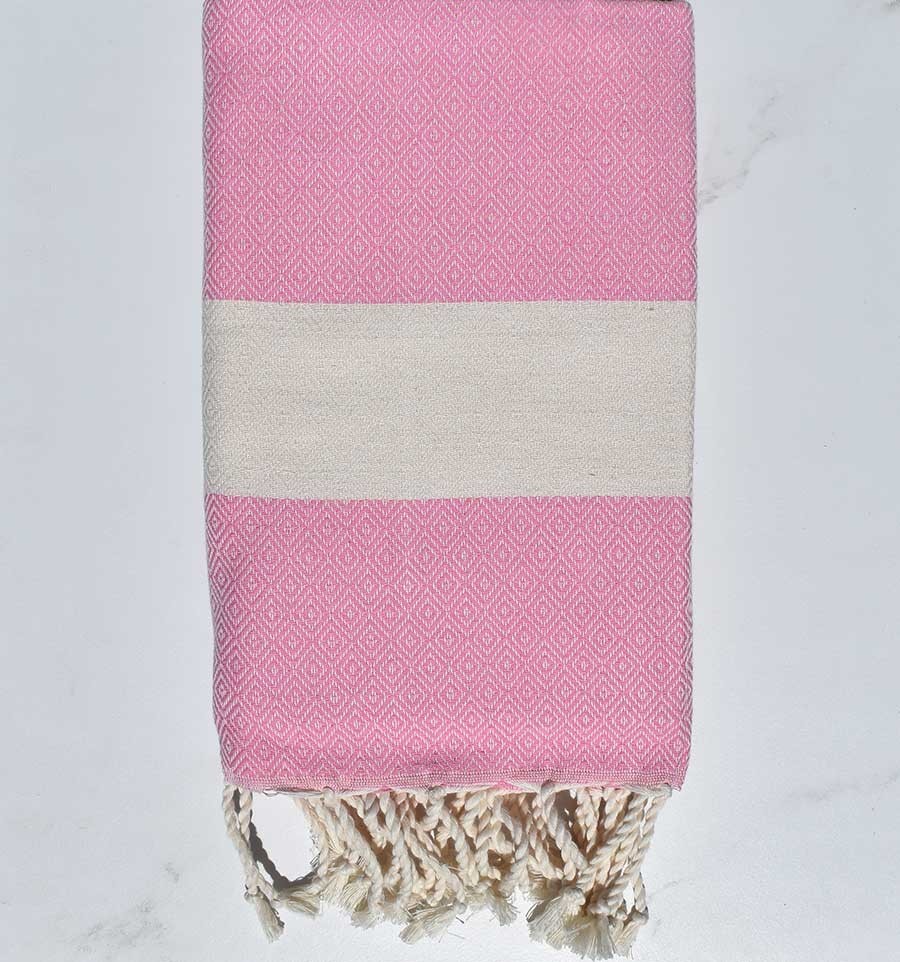 Fouta Diamant rose Fouta Tunisia - 3
