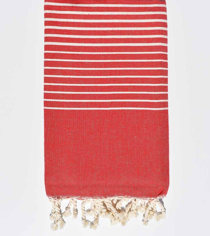 Fouta Portofino en Coton Recyclé rouge Fouta Tunisia - 3