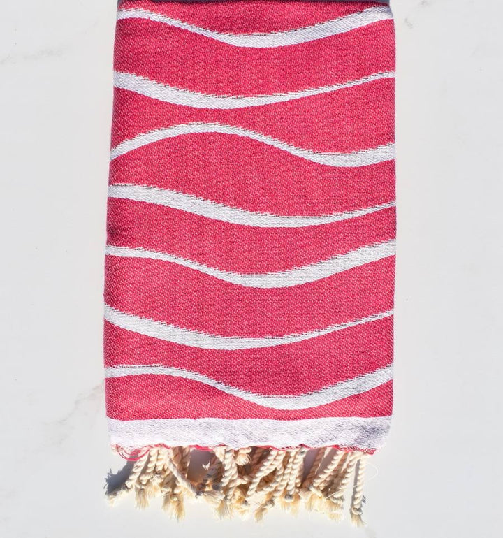 Fouta Hawaï Rose Fuchsia