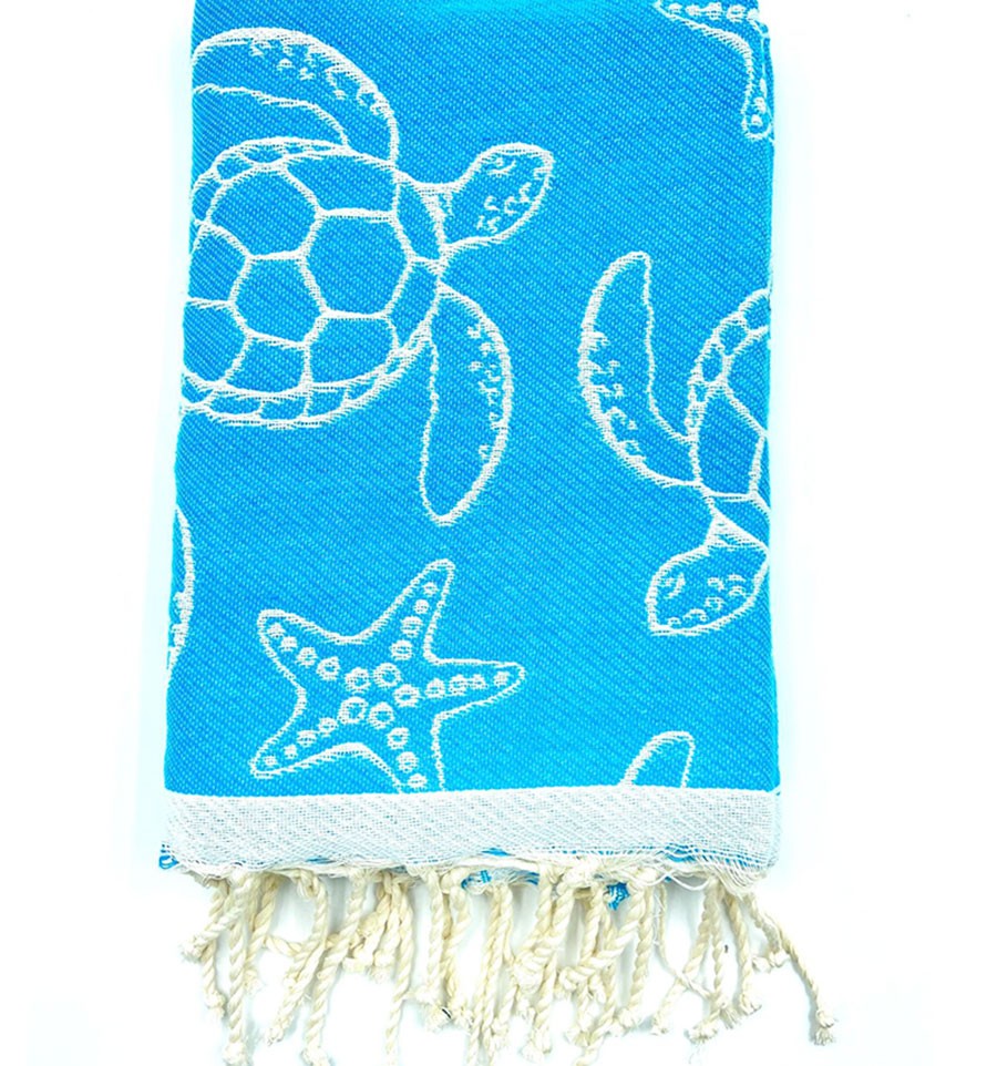 Fouta Seychelles Bleu Azur Fouta Tunisia - 4