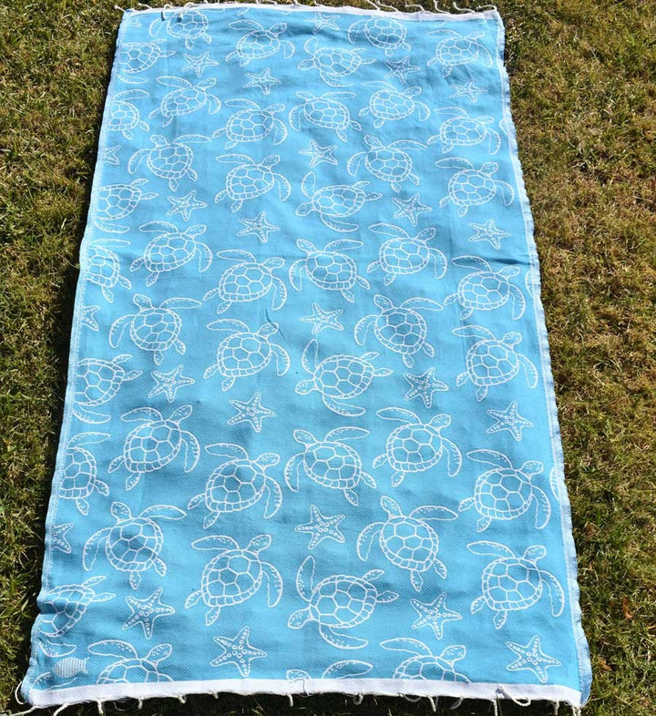 Fouta Seychelles Bleu Azur Fouta Tunisia - 3