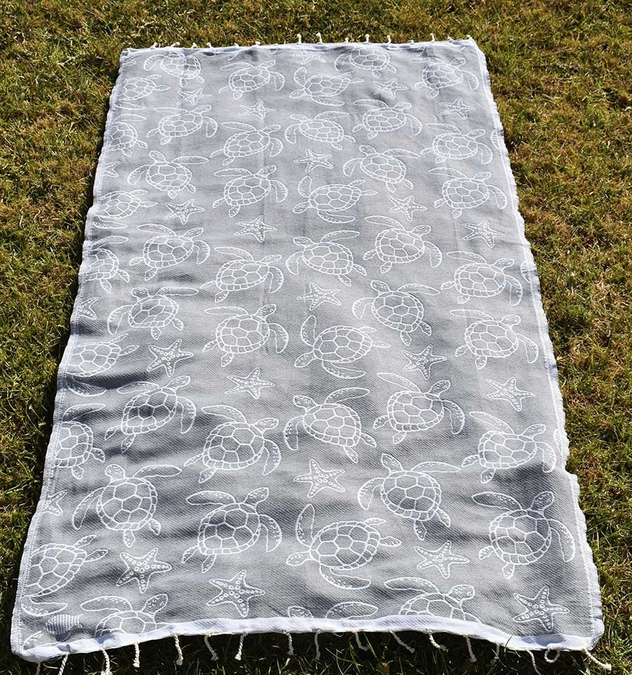 Fouta Seychelles Gris Fouta Tunisia - 5