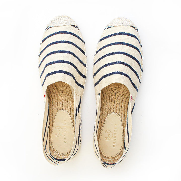 Espadrille Femme Marinière crème Crabster - 2