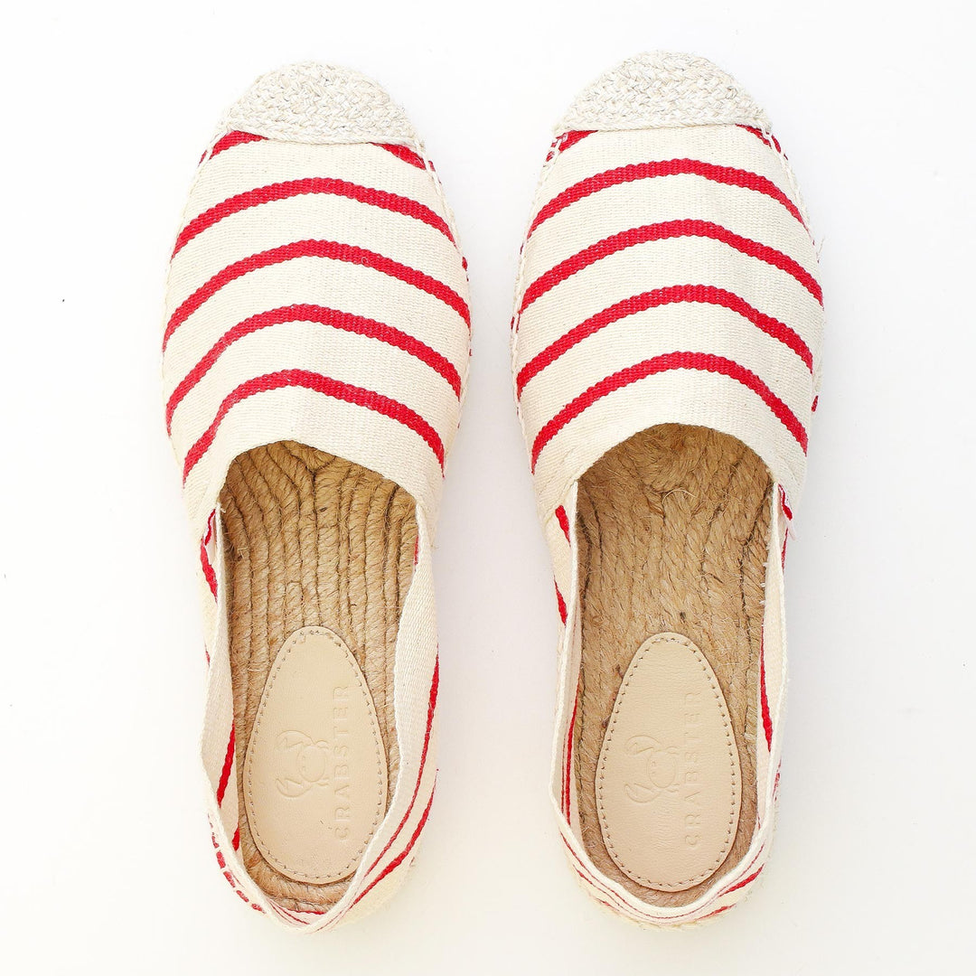 Espadrille Femme Rouge et Écru Crabster - 2