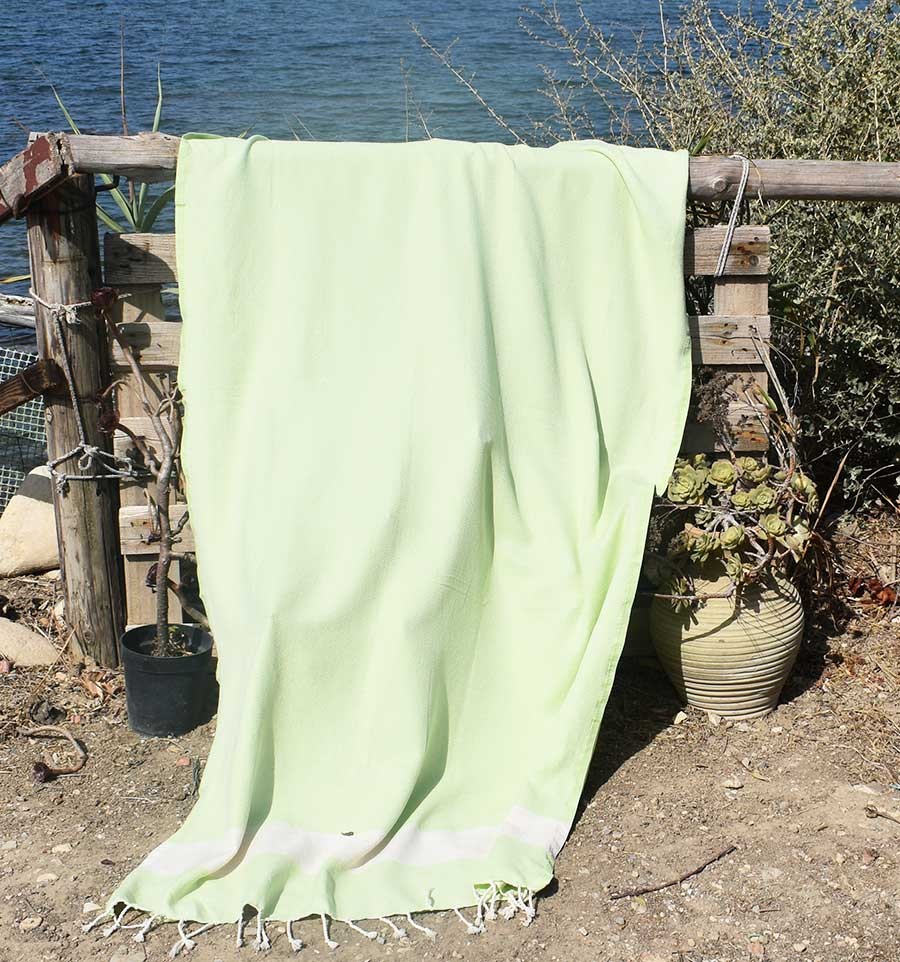 Fouta Diamant vert pastel Fouta Tunisia - 4