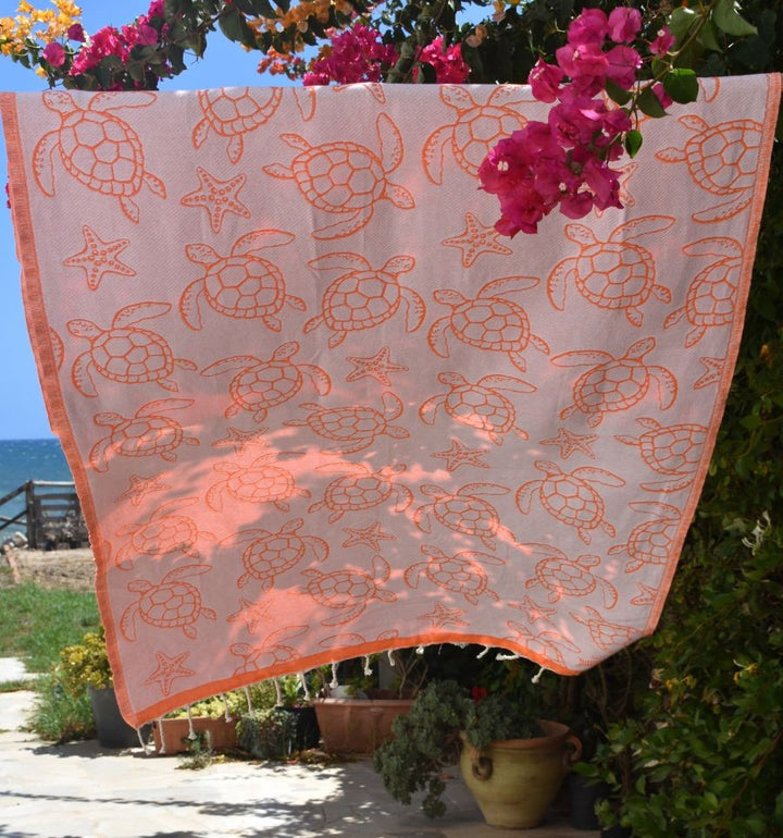 Fouta Seychelles Orange Fluo Fouta Tunisia - 2