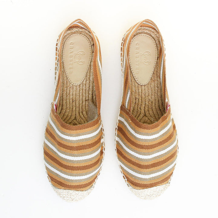 Espadrille Femme Rayée Beige Crabster - 2