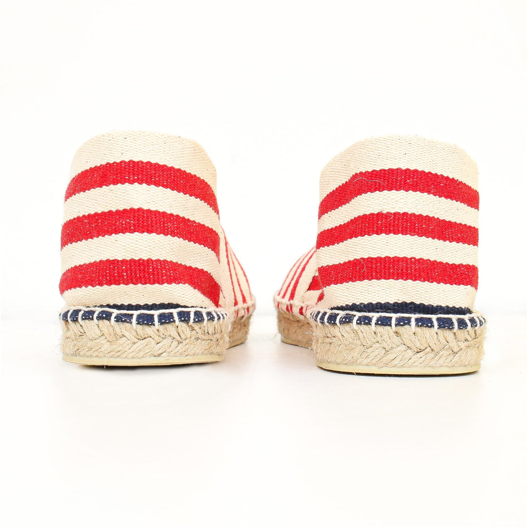 Espadrille Femme Marine, Écru et Rouge Crabster - 3