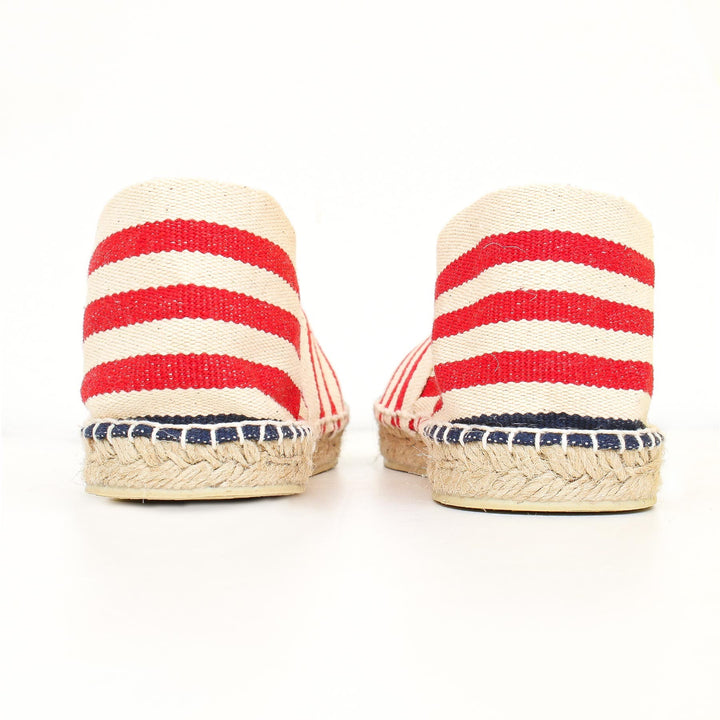 Espadrille Femme Marine, Écru et Rouge Crabster - 3
