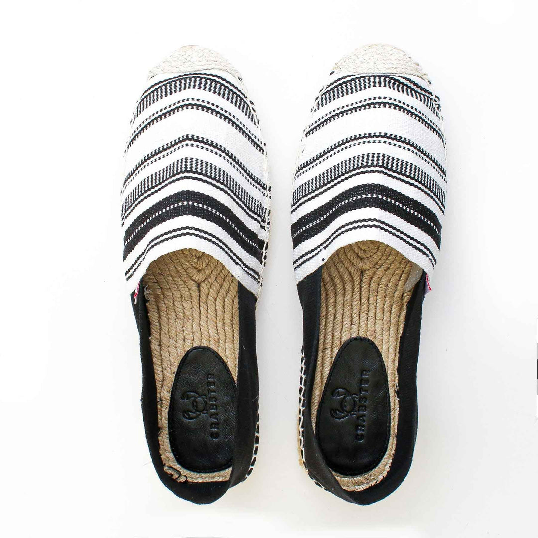 Espadrille Homme Noire et Blanche Crabster - 2