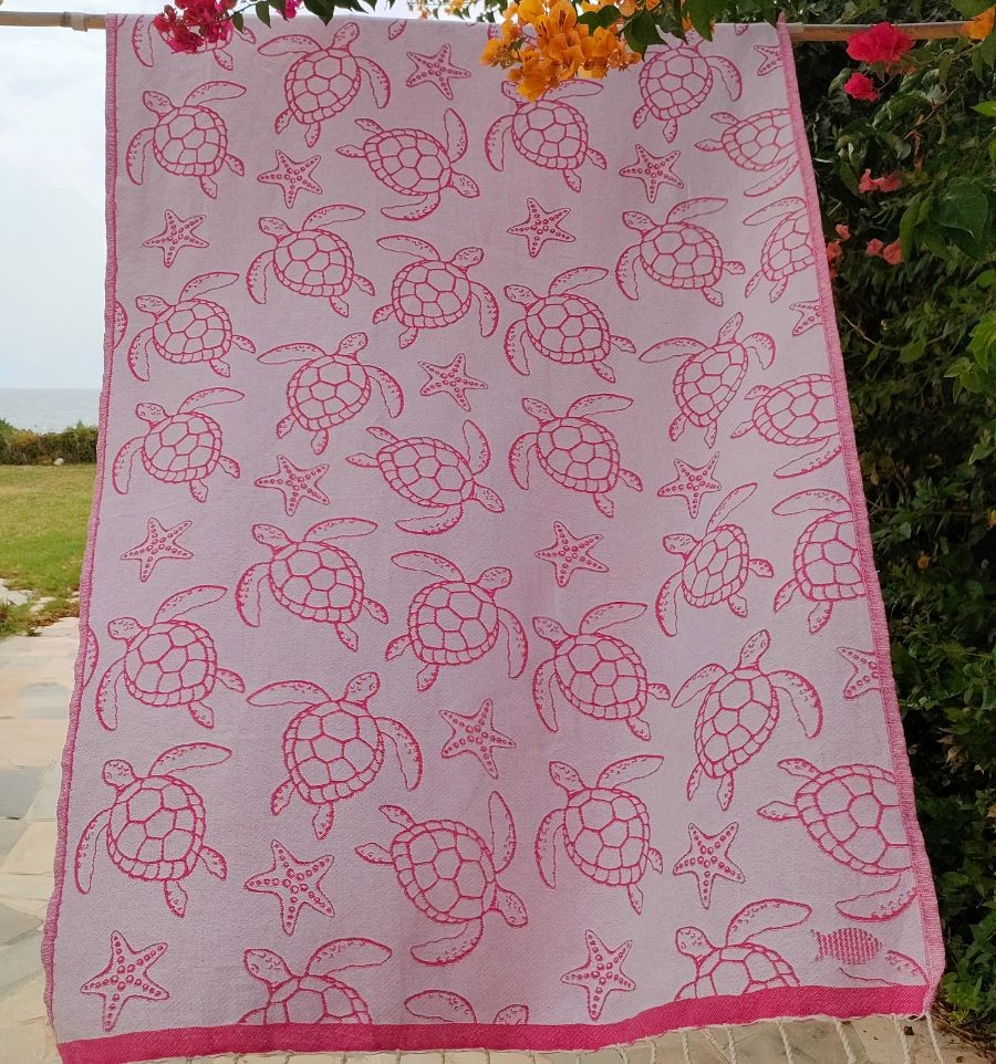 Fouta Seychelles Fuchsia Fouta Tunisia - 6