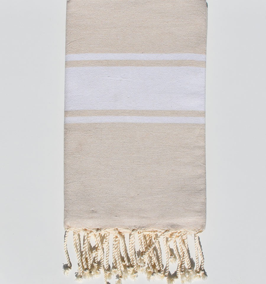 Fouta classica beige vaniglia