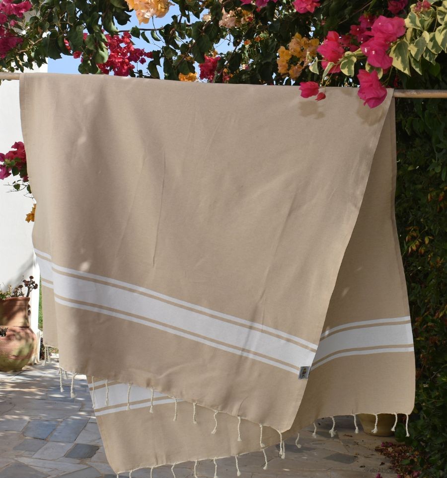 Fouta classique beige
