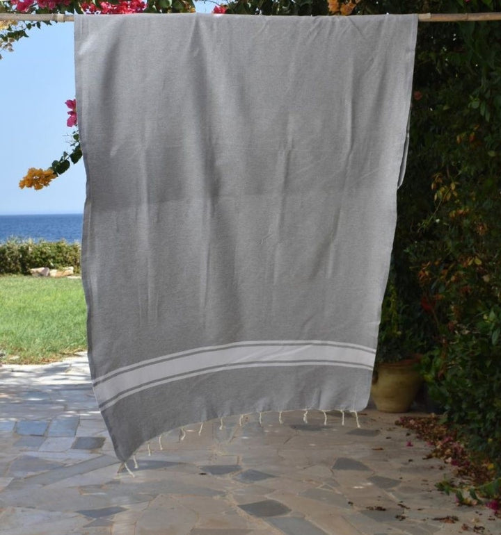 Fouta classique gris clair