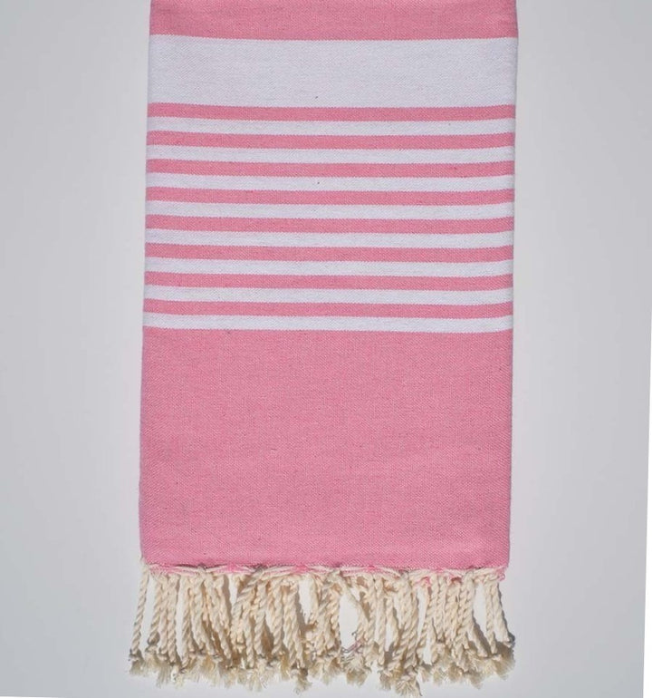 Fouta arthur en Coton Recyclé rose clair