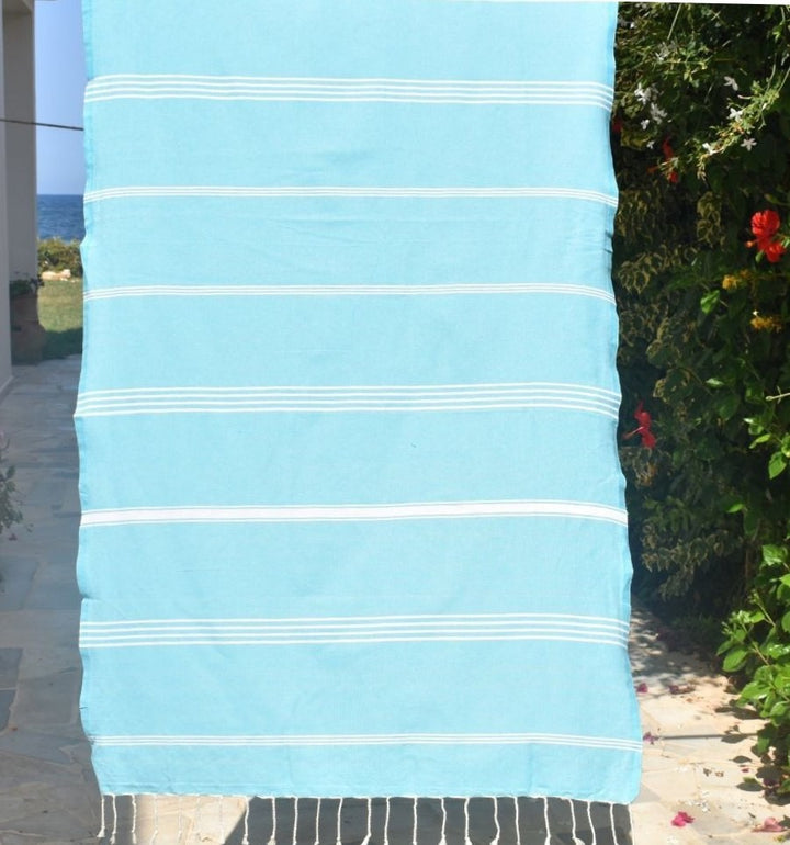 Beach towel Mykonos celestial blue
