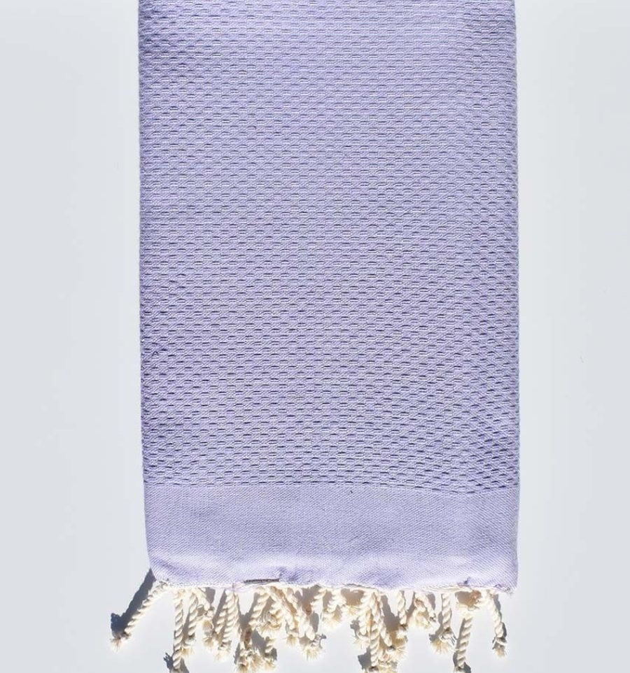 Plain lavender beach towel