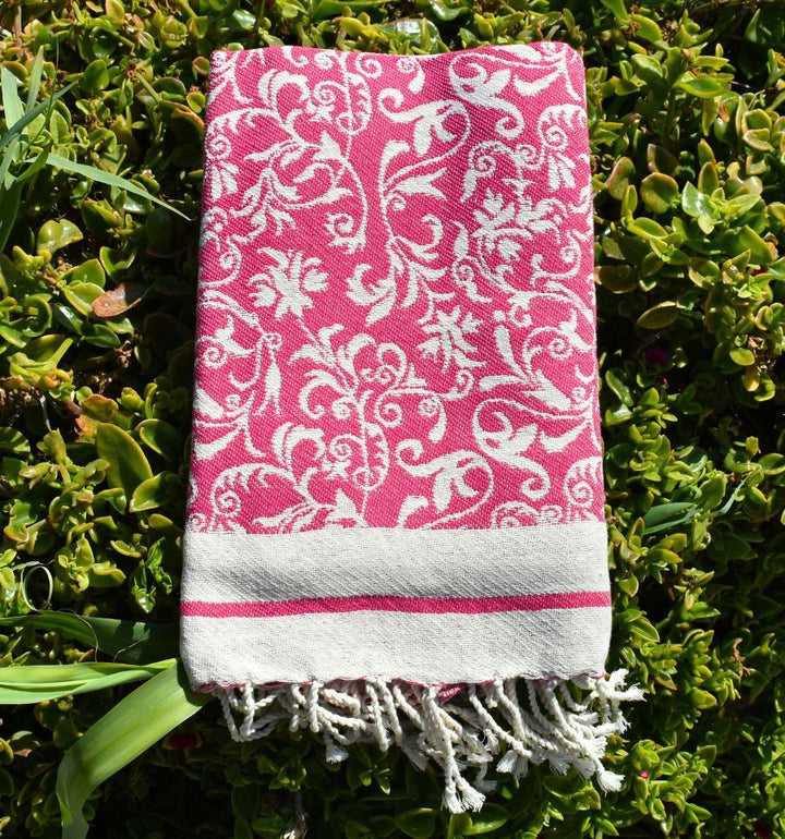 Strandtuch Versailles Fuchsia Rosa