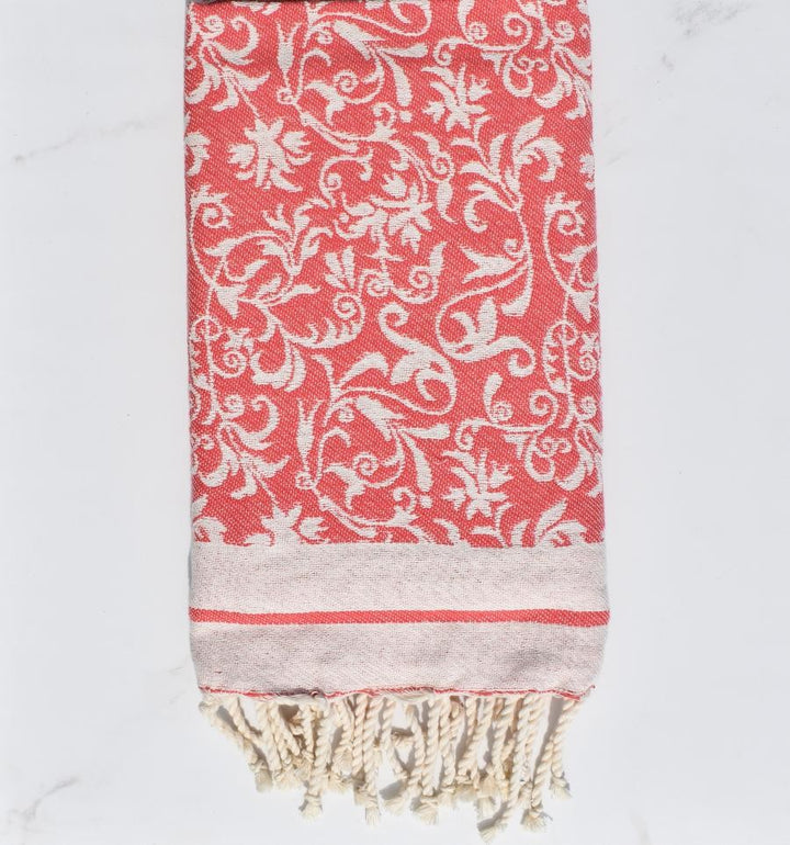 Fouta Victoria incarnadin