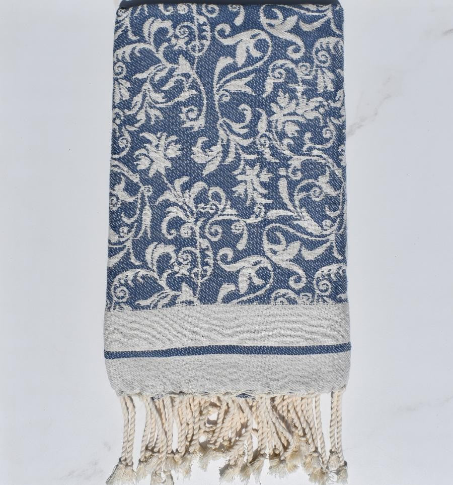 Strandtuch Versailles in Kornblumenblau