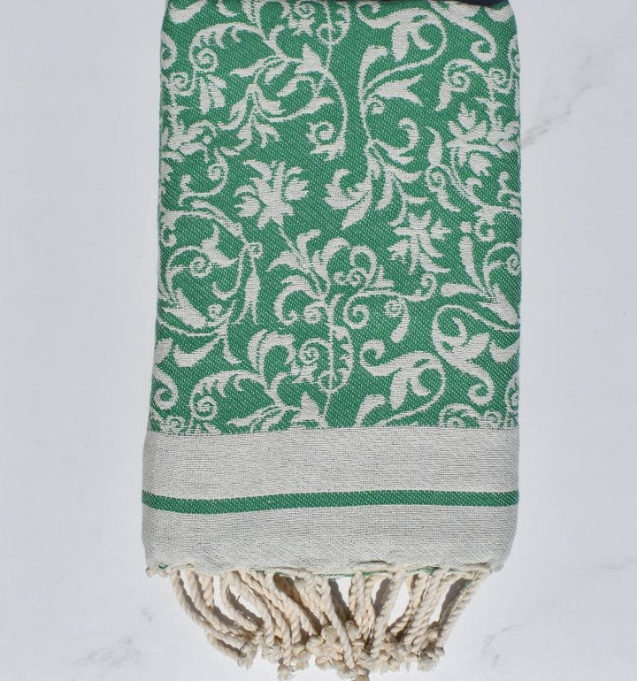 Beach towel Versailles green