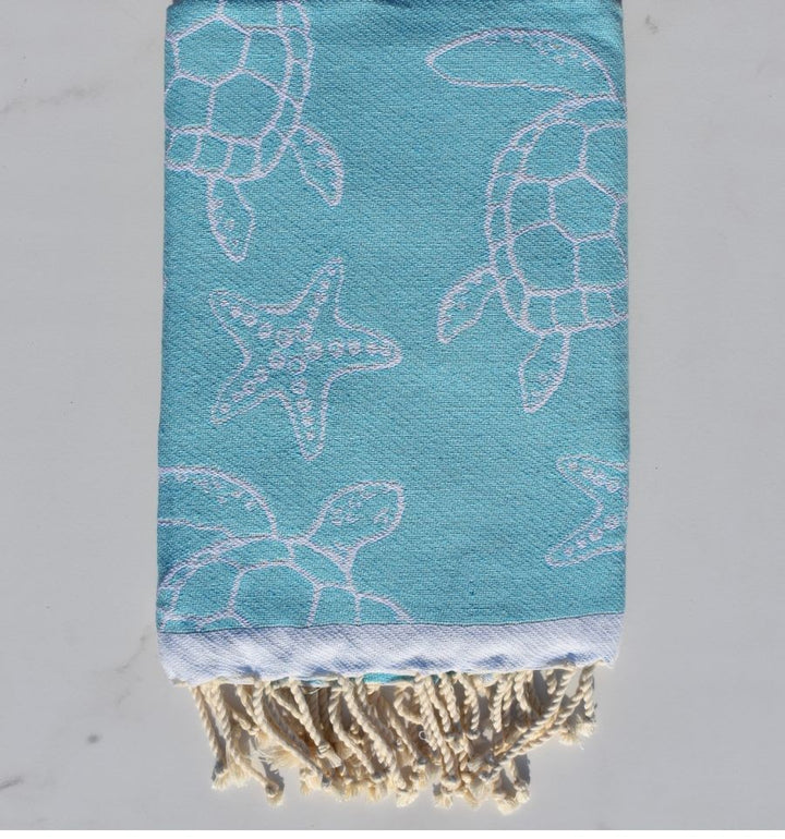 Fouta Seychelles Bleu Turquoise