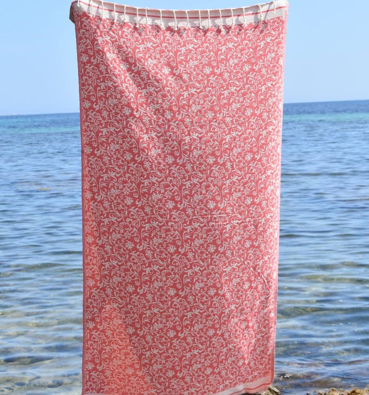 Fouta Victoria incarnadin