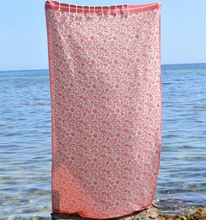 Fouta Victoria incarnadin