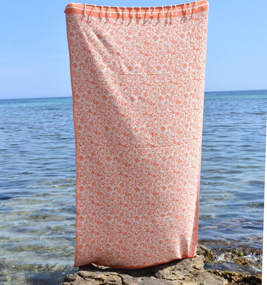 Fouta Versailles orange