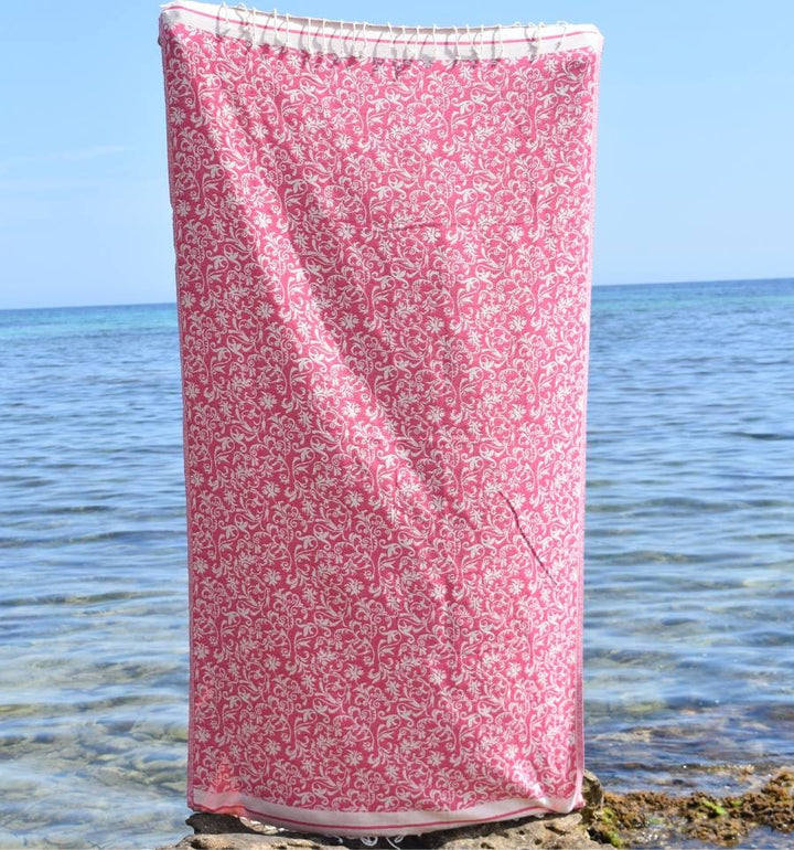 Strandtuch Versailles Fuchsia Rosa