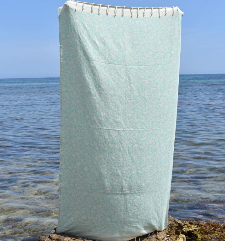 Fouta Versailles vert d'eau