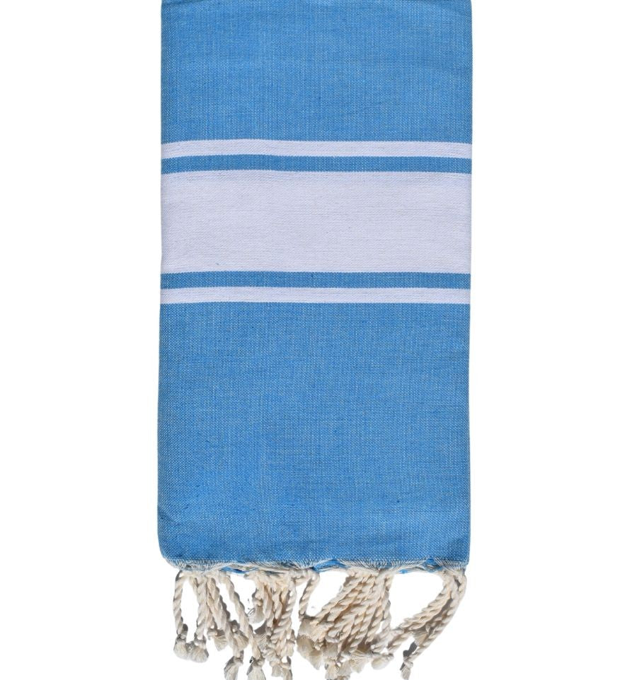Fouta classique bleu azur