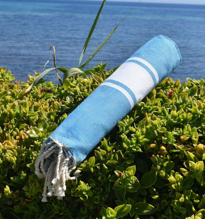 Fouta classique bleu azur