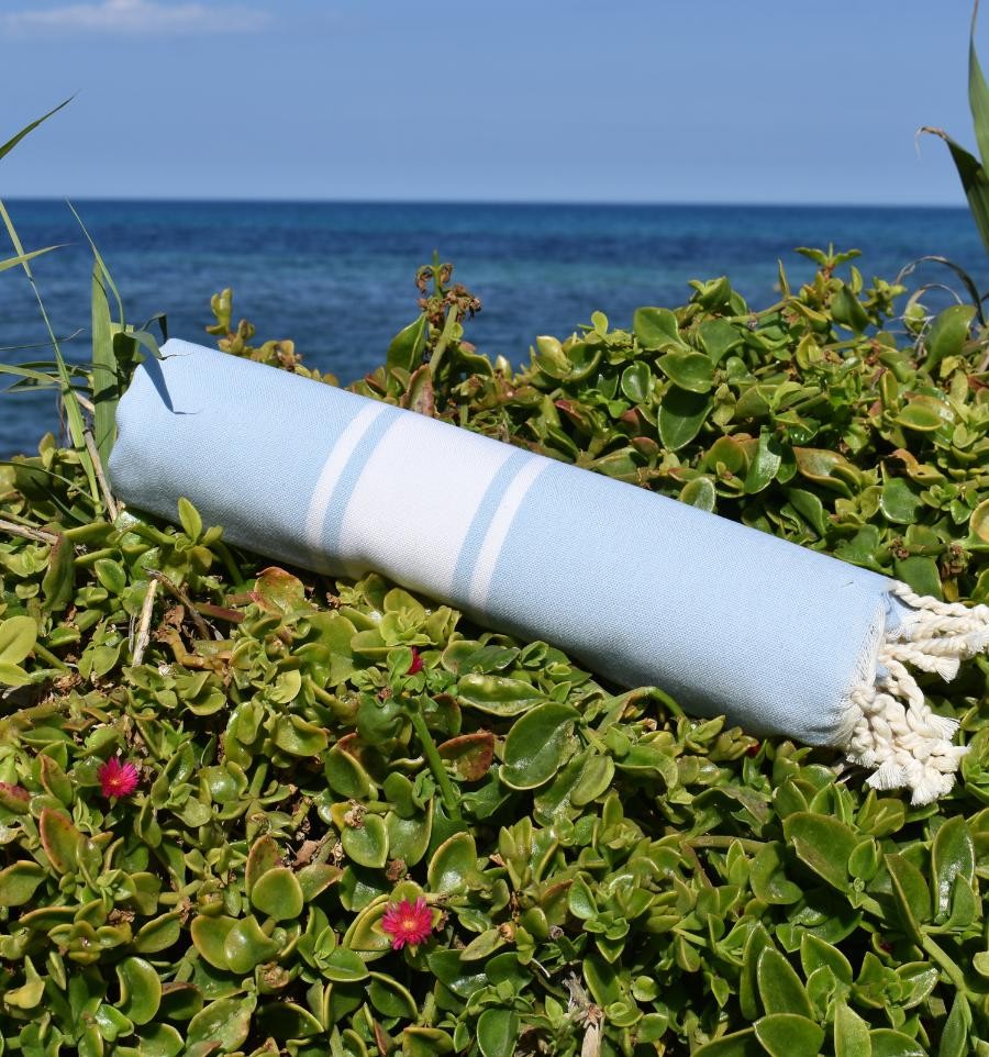 Fouta Classique Bleu Ciel