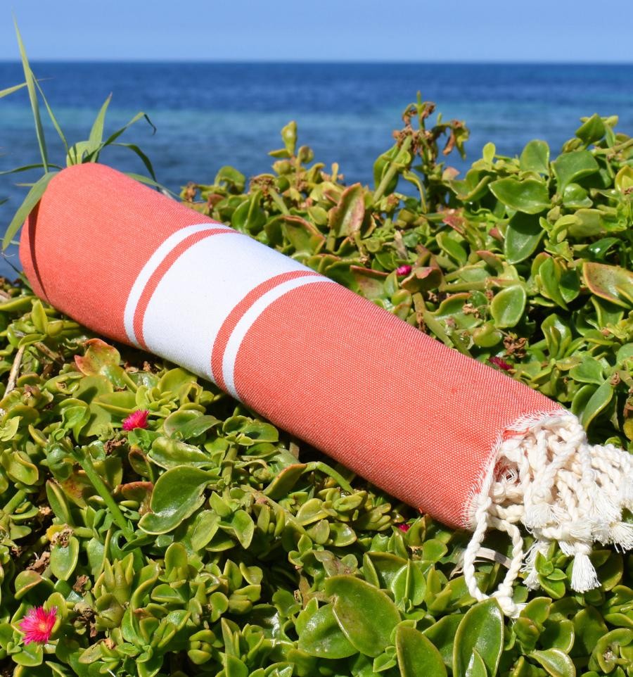 Fouta Classique Orange Mandarine