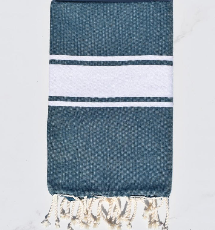 Fouta Classique Bleu Pétrole